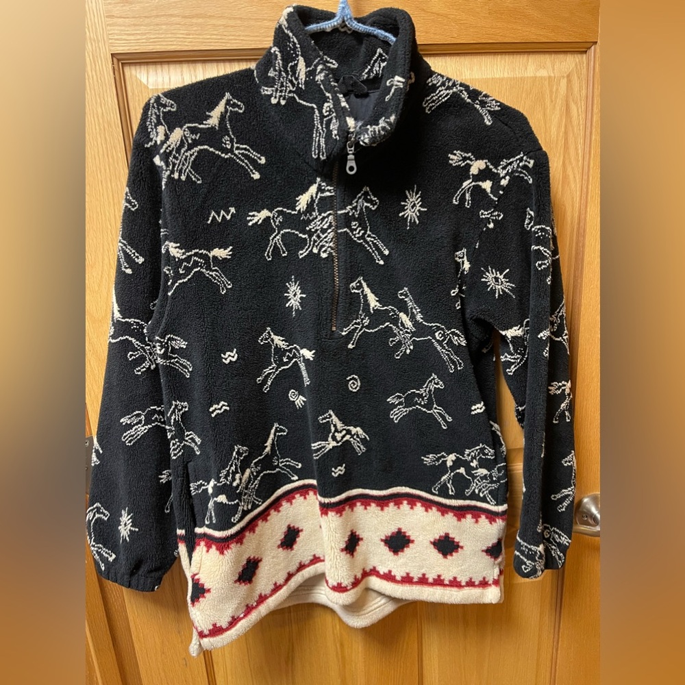 Women’s Western Tsunami Brand Horse/Aztec Pullover